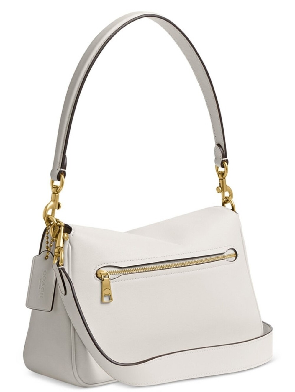 Coach White Shoulder Bag with Gold Hardware - Picture 6 of 7